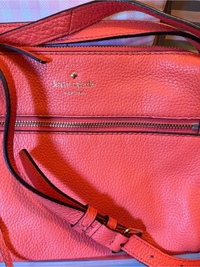 kate spade Coral Pebbled Leather Shoulder Bag